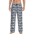 thumbnail image 2 of Kdxio Tropical Sloth Print Men's Sleep Pajama Pant Lounge Pants with Pockets, 2 of 8