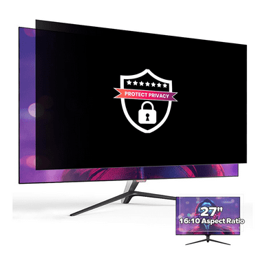 [2 Pack] 27 inch Computer Privacy Screen for 16:10 Widescreen Monitor Privacy Screen Shield for Data Confidentiality Anti-Glare Anti Blue Light Privacy Screen Protector