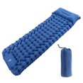 thumbnail image 1 of Almohadillas autoinflables portátiles, colchoneta autoinflable ligera para acampar y dormir con almohada para senderismo al aire libre, mochilero, azul, 1 of 10