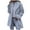 Blue, variant on Casual Jackets for Juniors Women's Wool Thin Jacket Coat Trench Jacket Coat Warm Solid Long Jacket