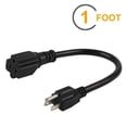 thumbnail image 5 of Cable adaptador de enchufe [UL Listed] 14AWG (1 pie) NEMA 5-15P a 5-15/20R (peine 20Amp T Blade) 15, 5 of 5