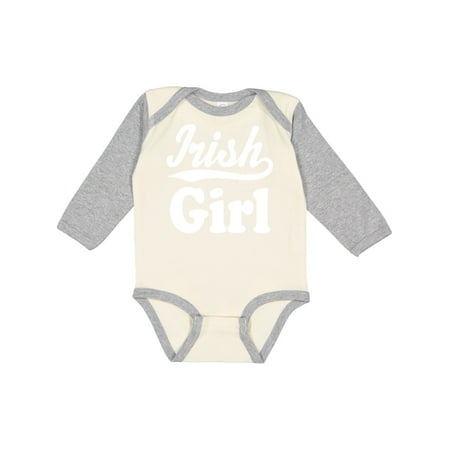 

Inktastic Irish Girl St Patricks Day Gift Baby Girl Long Sleeve Bodysuit