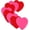 Heart Shape 560 Sheets 3×3 Inches (Big Red, Rose Red), variant on Sticky Notes, 560 Sheets 3 × 3 Inches Heart Bright Colors Self Sticky Notes Pad Colour Sticky Notes for Home Office Notebook(Light Gray)