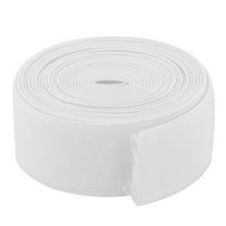 Unique Bargains 2.2" x 1" 2.73 Yards Springy Stretchy Knitting Sewing Elastic Band Strap Polyester White 1pack