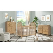 Soho Baby Everlee Convertible Island Crib, Honey Wood