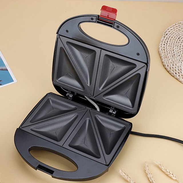 Sandwichera eléctrica Calefacción de doble cara Sandwich Tostadora Electrodomésticos de cocina FLhrweasw Nuevo