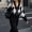 Black, variant on Women's Argyle Plaid Cropped Cardigan, V‑Neck Button‑Front Long Sleeve Loose Diamond Check Knit Sweater Jacket Gray