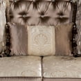 thumbnail image 3 of Furniture of America Haggen Velvet Tufted and Nailhead Arm Chair in Brown, 3 of 10