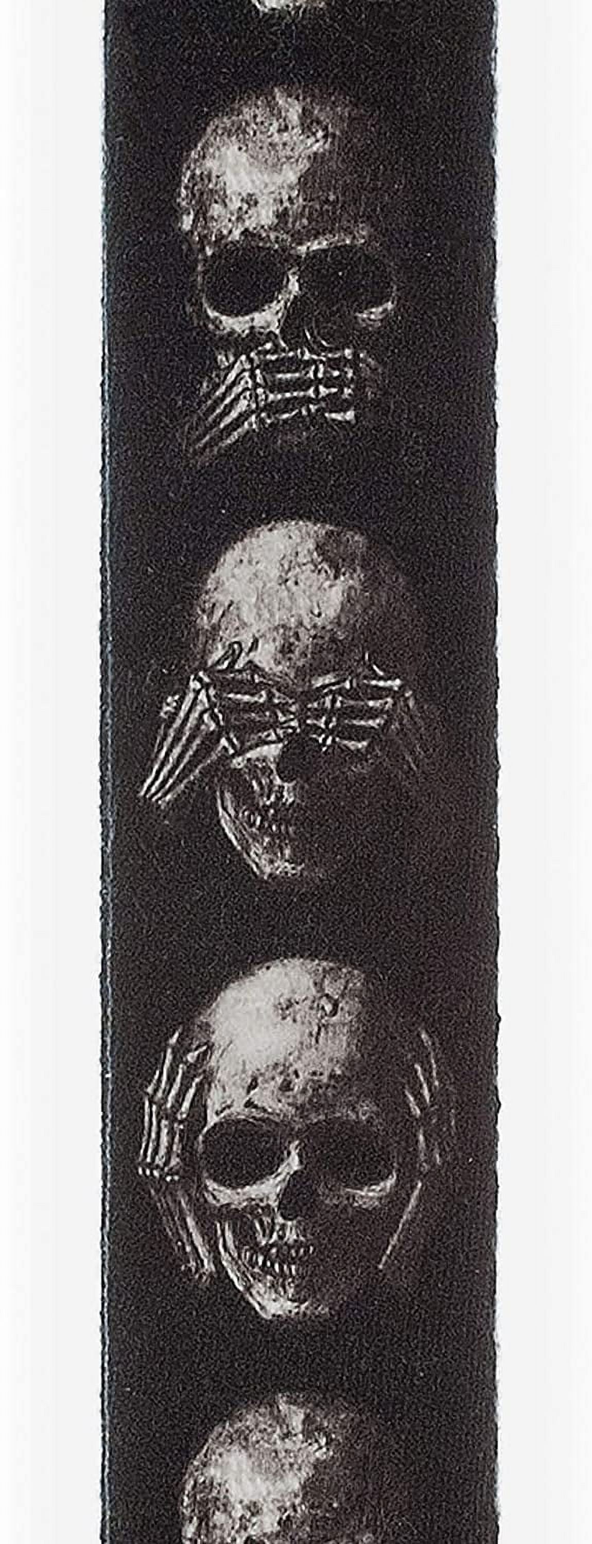 D'Addario Alchemy Guitar Strap, Muted Skulls, 50AL01