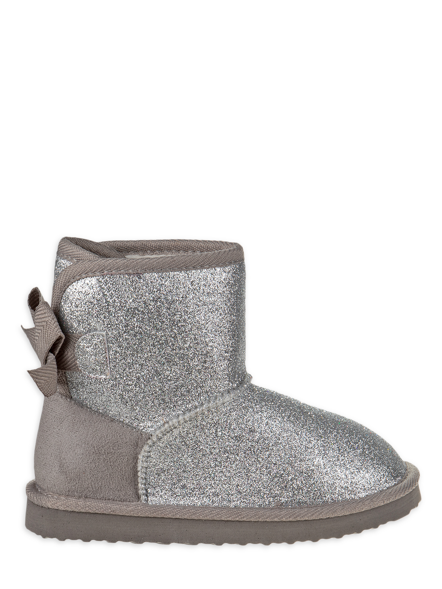 Josmo Glitter & Bows Faux Shearling Ankle Boot (Toddler Girls) - image 2 of 5