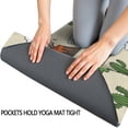 thumbnail image 3 of Beige Cartoon Dinosaurs Volcanoes Cacti Pattern Hot Yoga Mat Towel Non Slip for Hot Yoga - Quick-Drying Yoga Mat Cover with 4 Corner Pockets with Travel Bag - Hot Yoga Towel Non Slip 74"x26", 3 of 6