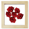 thumbnail image 1 of Fleurs Rouge Rose Fleur Carré Cadre Photo Mur Présentoir de Table, 1 of 3