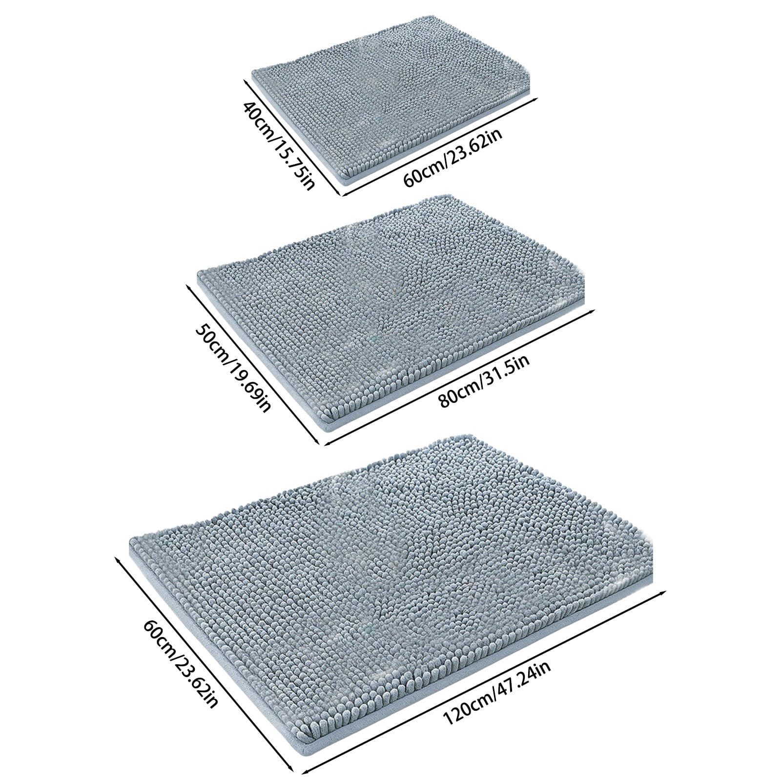 40*60 Brown Absorbent Thick Carpet, Carpet*1, FNGZ Shaggy Plush Thick Non Pet Dog Kennel Mat Warm Cat Bed Cushion