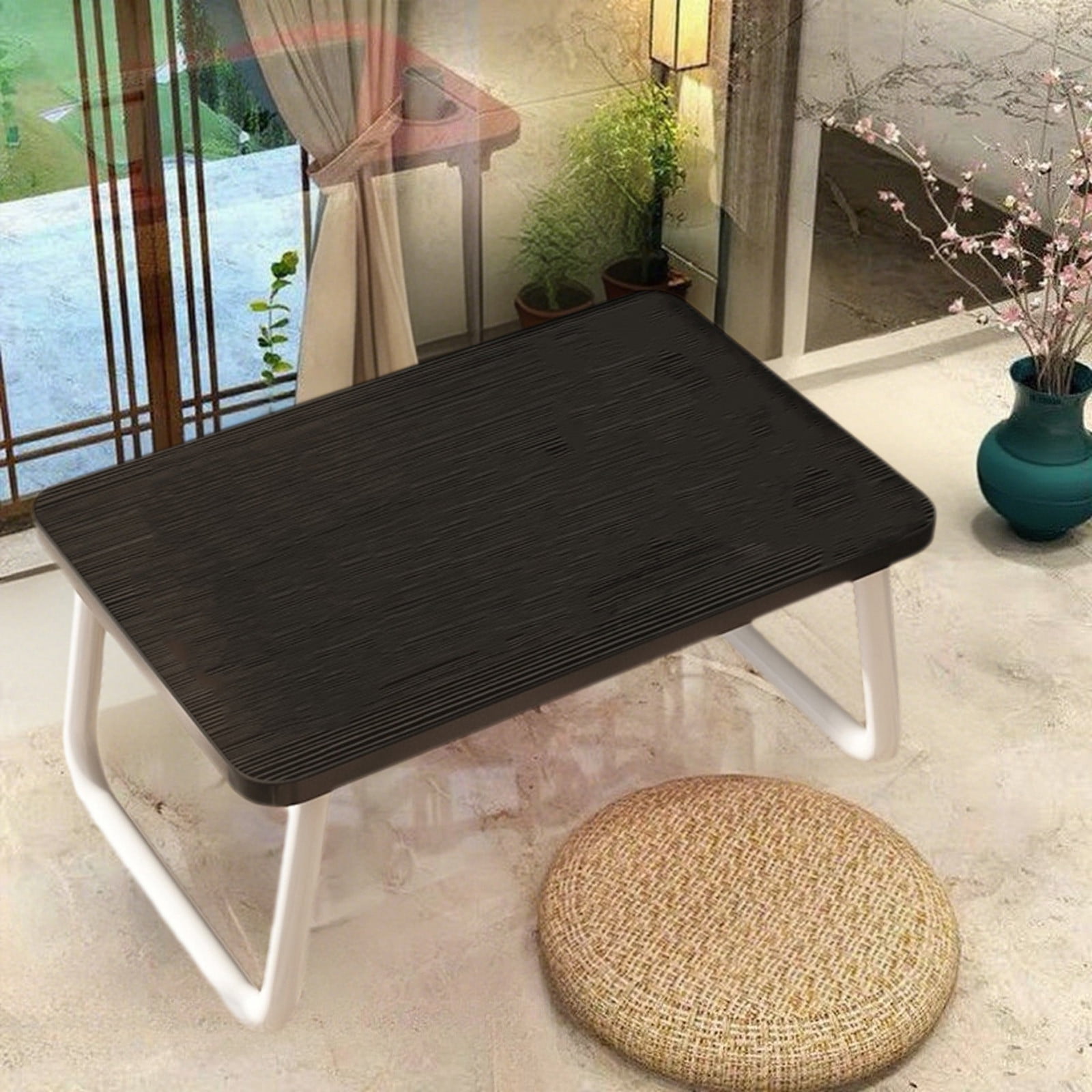 Foldable Laptop Bed Desk | Portable Lap Desk Table for Sofa/Floor/Picnic/Breakfast | Lightweight Wood Mini Stand | Stable Foldable Legs | 19.7x11.8x9.1in | 1 Pack