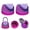 Purple Pink, variant on 2 Pack Replacement Cap for Owala Freesip – One-Button Top Lid Compatible with Owala Water Bottles 16oz 24oz 32oz 40oz, BPA-Free, Leakproof