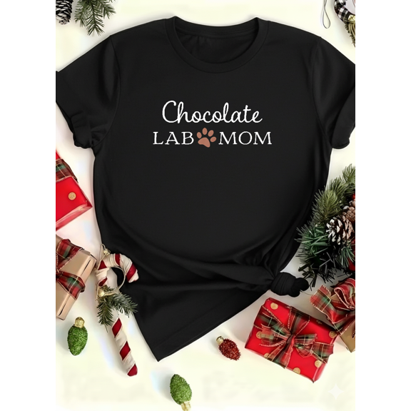 Labrador Love Moment Chocolate Lab Mom Cute Pet Gift Unisex T-Shirt V12379 up to size 5XL