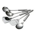 thumbnail image 4 of Juego de 5 utensilios de cocina antiadherentes con orificio para colgar. Caja de regalo negra, 4 of 9