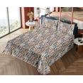 thumbnail image 4 of Ambesonne Leafy Design Fitted & Flat Sheet with Shams 4 Pcs Set, Simple Leaves Jungle, King, Ruby Dark Lavender, 4 of 5