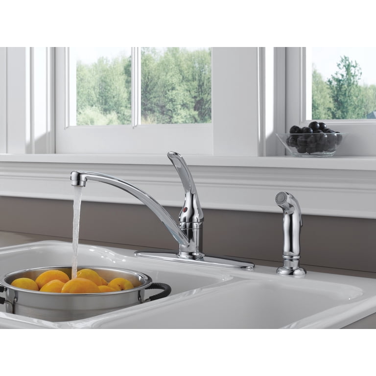 Delta Faucet, Single-Handle Kitchen Faucet with Spray, B4410LF