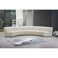 thumbnail image 2 of Meridian Furniture Infinity Cream Velvet 5pc. Modular Sectional, 2 of 4