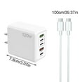 thumbnail image 3 of 120W Multiport Fast Charging Station Power Adapter Block for Multiple Mobile Devices Travel, 3 of 3