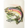 thumbnail image 6 of Fish N Vibe Men's Long Sleeve Performance Fishing Graphic Tee, Cream Swirly Rainbow Trout, 3XL, 6 of 8