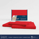 thumbnail image 2 of Juego De Sabanas Microfibra Super Suave Rayada Individual Rojo, 2 of 5