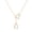 Gold, variant on Giaone Double Horse Stirrup Lariat Necklace Delicate Collarbone Chain Charm For Women