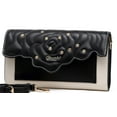 thumbnail image 3 of Rosette 3d Crystal Vegan Leather Mini Crossbody Clutch, 3 of 6