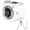 White, variant on Mini Camera Shaped Portable Fan with Tripod and Lanyard, Small Personal Fans Quiet Desk Fans Cute Compact Handheld Fan Strong Airflow for Outdoor Office Desk Use,Blue