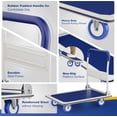 thumbnail image 5 of Foldable Push Cart Dolly | 660 lbs. Capacity | Heavy Duty Moving Platform Hand Truck with Swivel Wheels | Small Flatbed Cart | Space Saving Push Handle-b6, 5 of 7