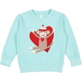 thumbnail image 2 of Inktastic Hug Sock Monkey Toddler Sweatshirt, 2 of 4