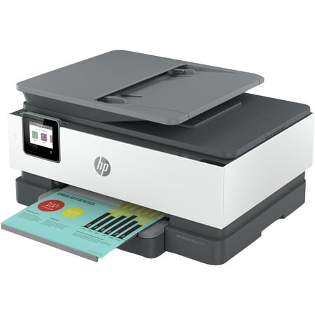 HP - OfficeJet Pro 8034e Wireless All-In-One Inkjet Printer with 12 months of Instant Ink Included with HP+ - White