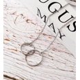 thumbnail image 5 of Mother Daughter Necklace - Two Rose Gold Infinity Double Circles, Mothers Day Jewelry Birthday Gift with Gift Box and Box [Rose Gold Infinity Rings, No-Personalized Card], 5 of 14