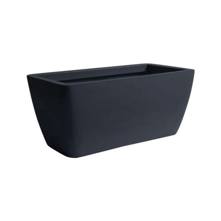 Algreen 50 gal Manhattan Contemporary Charcoalstone Planter