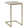 thumbnail image 6 of Linon Muldoon C-Table, 26" Tall, Gold/Neutral Capiz Shell Mosaic, 6 of 11