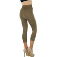 thumbnail image 6 of ToBeInStyle Womens Capri Length Wide Waistband Seamless Lightweight Stretch Leggings, 6 of 7