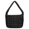thumbnail image 2 of Gustave Quilted Tote Shoulder Bag for Women Lightweight Padded Puffy Casual Slouchy Hobo Bag Large Capacit Handbag Purse with Zipper "Black", 2 of 9