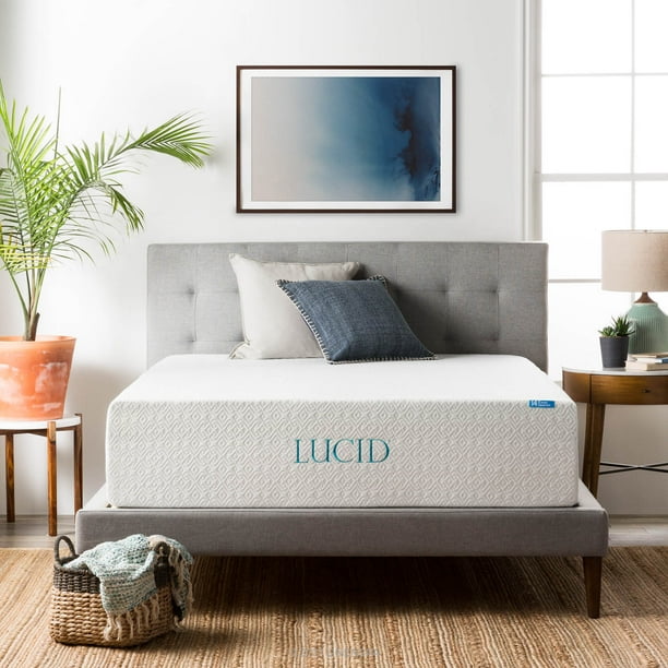 Lucid 14" Gel Memory Foam Mattress, Firm, King - Walmart.com - Walmart.com