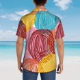 thumbnail image 6 of Disketp Hawaiian Shirts For Men,Colorful Wool Balls Print Mens Casual Short Sleeve Button Down Shirts Beach Shirt, 6 of 8