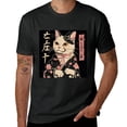 thumbnail image 2 of Wuche Kung Fu Cat Painting Warrior Cat Funny Cat Art, Design Shirt, Art Display, T-shirt Lover Gift Casual Breathable Men, Women, Boys, Girls, Children Black, 2 of 4