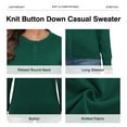 thumbnail image 3 of UVPLove Women's Lightweight Button-Down Cardigan Sweater,Dark Green,L,(S-3XL), 3 of 10