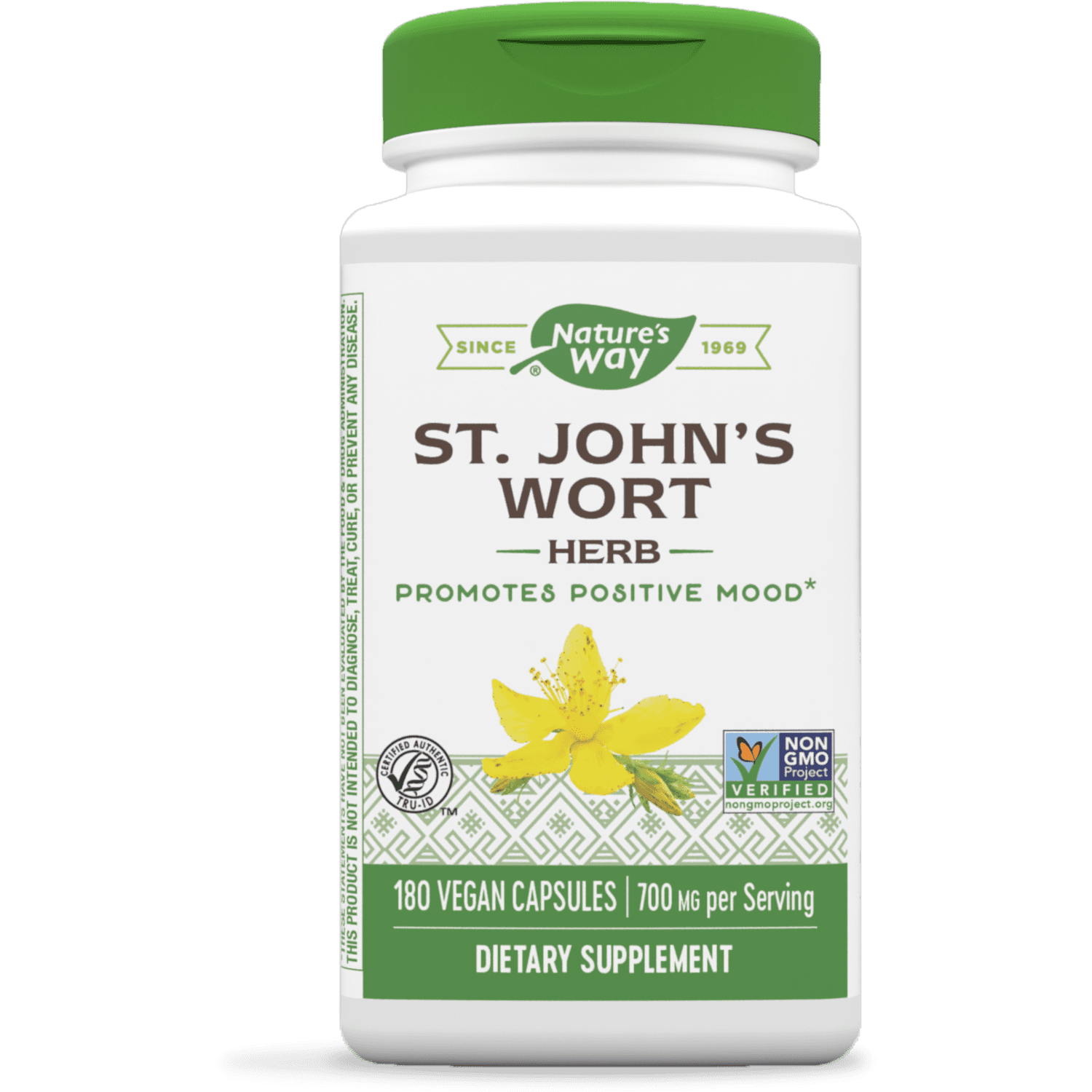 Nature's Way Premium Herbal St. John’s Wort Herb, 700 mg per serving, 180 VCaps