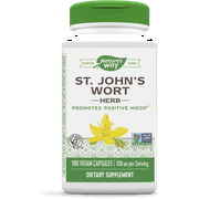 Nature's Way Premium Herbal St. Johns Wort Herb, 700 mg per serving, 180 VCaps