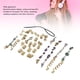 thumbnail image 4 of Anillos Para Trenzas De Cabello, Juego De Accesorios Para El Cabello Trenzados Ajustables, Hermosos Y Sofisticados Para Espectáculos De Películas, 4 of 7