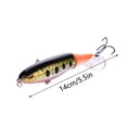 thumbnail image 4 of BE-TOOL Rotating Tail Fin Fishing Lure Plastic Fishing Baits with Treble Hooks Fishing Bait for Saltwater and Freshwater, 4 of 8