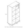 thumbnail image 3 of Furinno Armoire de Rangement Pelli Cubic, 4x2, Chêne Français Gris/noir, 18054GYW, 3 of 5