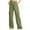 Army Green（Casual）, variant on Aloohaidyvio Wide Leg Cargo Pants Womens Flowy Casual Elastic High Waisted Trousers with Multi Pockets