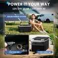 thumbnail image 4 of Dimedeal 12 Volt Car Refrigerator 42QT Portable Cooler -4℉-68℉, Compressor Fridge 12V/24V DC & 110-240V AC, Electric Cooler for Truck, RV, Camper, SUV, Travel, Camping & Road Trips, 4 of 7