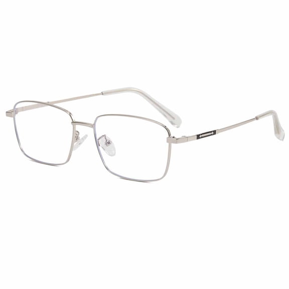 Fashion retro anti-blue light glasses men and women computer game glasses anti-eye fatigue - silver